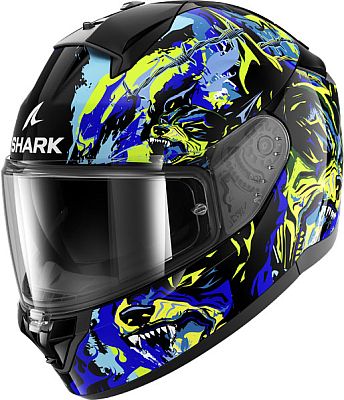 Shark Ridill 2 Raging Beast, Integralhelm - Schwarz/Blau/Grün - L von Shark