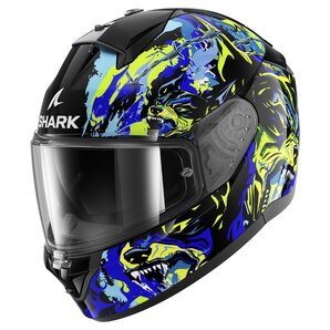 Shark Ridill 2 Raging Beast Integralhelm Schwarz Blau Grün von Shark