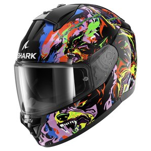 Shark Ridill 2 Raging Beast Integralhelm Schwarz Gelb Lila Grün Blau von Shark