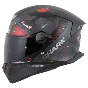 Shark Skwal 2 Venger Integralhelm Matt Schwarz Anthrazit Rot von Shark