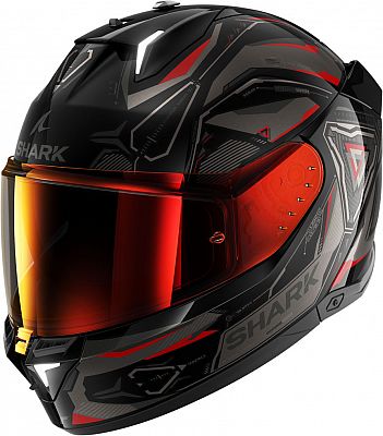 Shark Skwal i3 Linik, Integralhelm - Schwarz/Grau/Rot - L von Shark