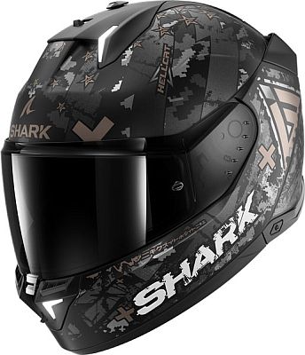 Shark Skwal i3 Hellcat, Integralhelm - Matt Schwarz/Silber/Dunkelgrau - XL von Shark