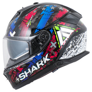 Shark Skwal i3 Hellcat Integralhelm Schwarz Blau Anthrazit Lila von Shark