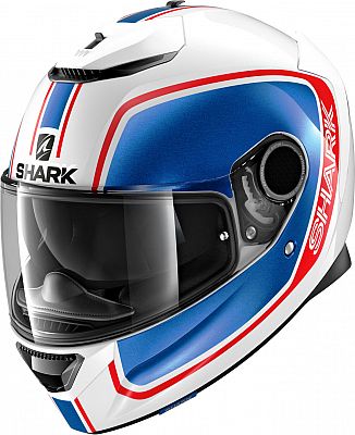 Shark Spartan 1.2 Priona, Integralhelm - Weiß/Blau/Rot - XXL von Shark