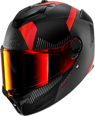 Shark Spartan GT Pro Carbon Dokhta, Integralhelm - Matt Schwarz/Orange/Dunkelgrau - L von Shark