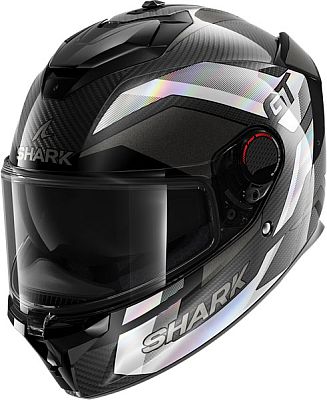 Shark Spartan GT Pro Carbon Ritmo, Integralhelm - Schwarz/Dunkelgrau/Silber - L von Shark