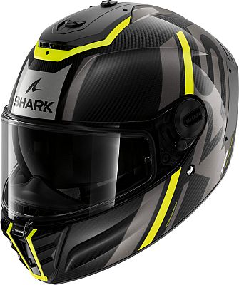 Shark Spartan RS Carbon Shawn, Integralhelm - Schwarz/Gelb/Dunkelgrau - S von Shark