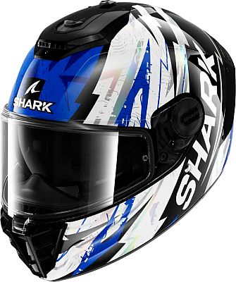 Shark Spartan RS Hibolt, Integralhelm - Schwarz/Blau/Weiß - XS von Shark