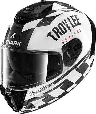 Shark Spartan RS Raceshop Troy Lee, Integralhelm - Weiß/Schwarz - M von Shark