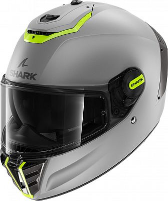 Shark Spartan RS SP, Integralhelm - Matt Hellgrau/Neon-Gelb - L von Shark