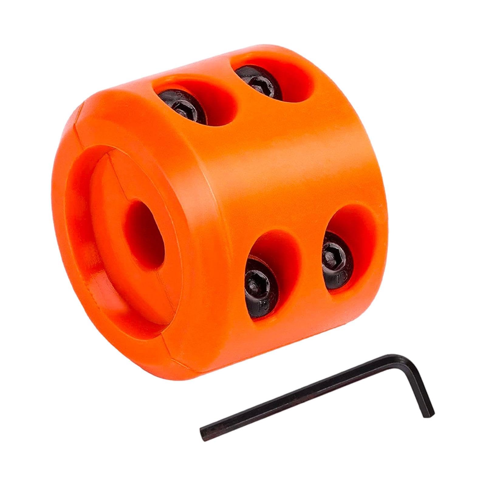 Sharplace Windenseil-Hakenstopper, Windenzubehör, Hochleistungs-Windenstopper, Seilwindenseilschoner aus Gummi für Fahrzeug-Stahldraht-ATV, Orange von Sharplace