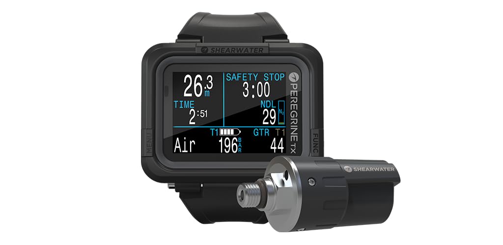 Shearwater Peregrine TX Air integrierter Farb-Tauchcomputer mit Kompass von Shearwater