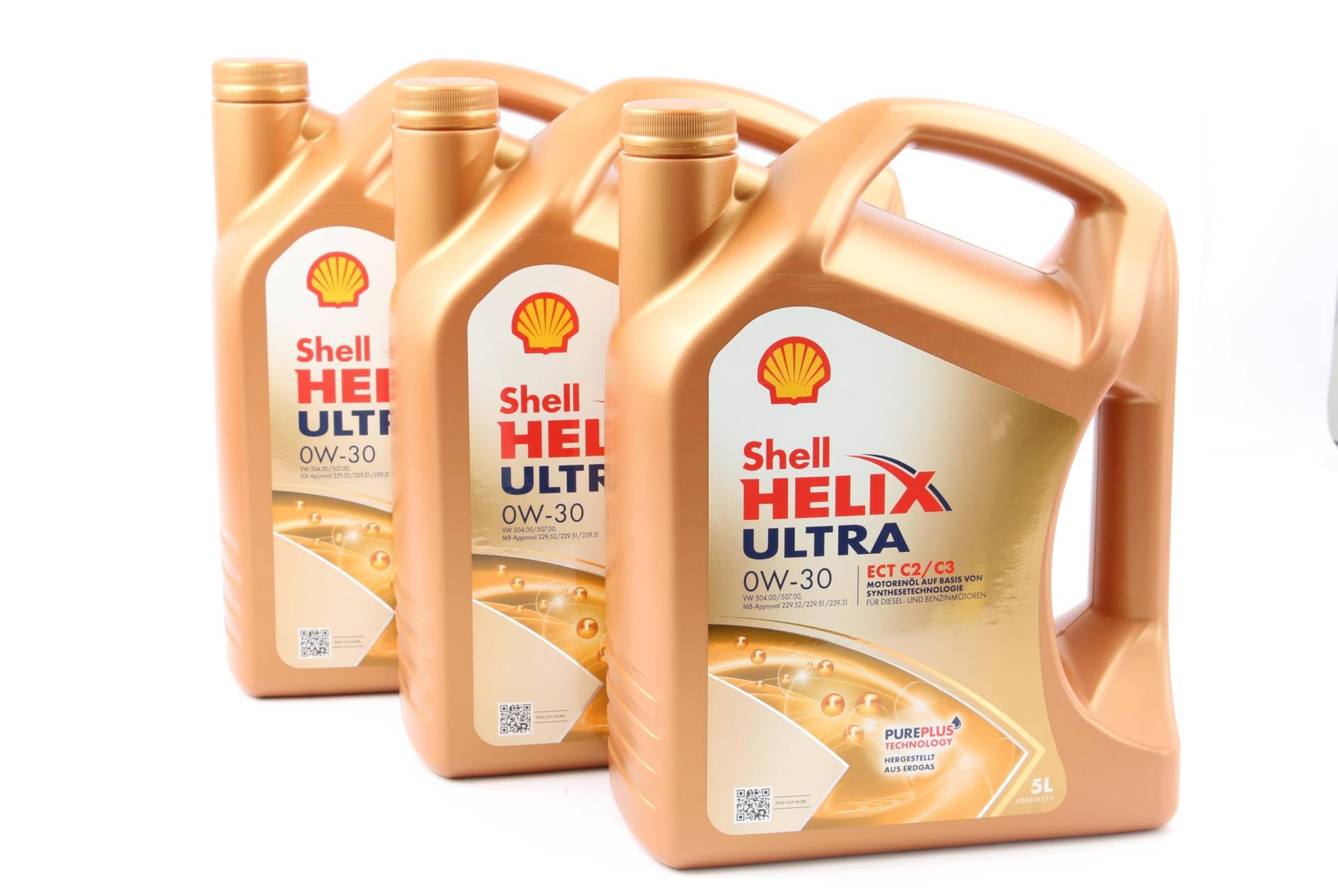 3x5 Liter Shell Helix Ultra ECT C2 / C3 0W-30 Motoröl, 5 Liter von Shell