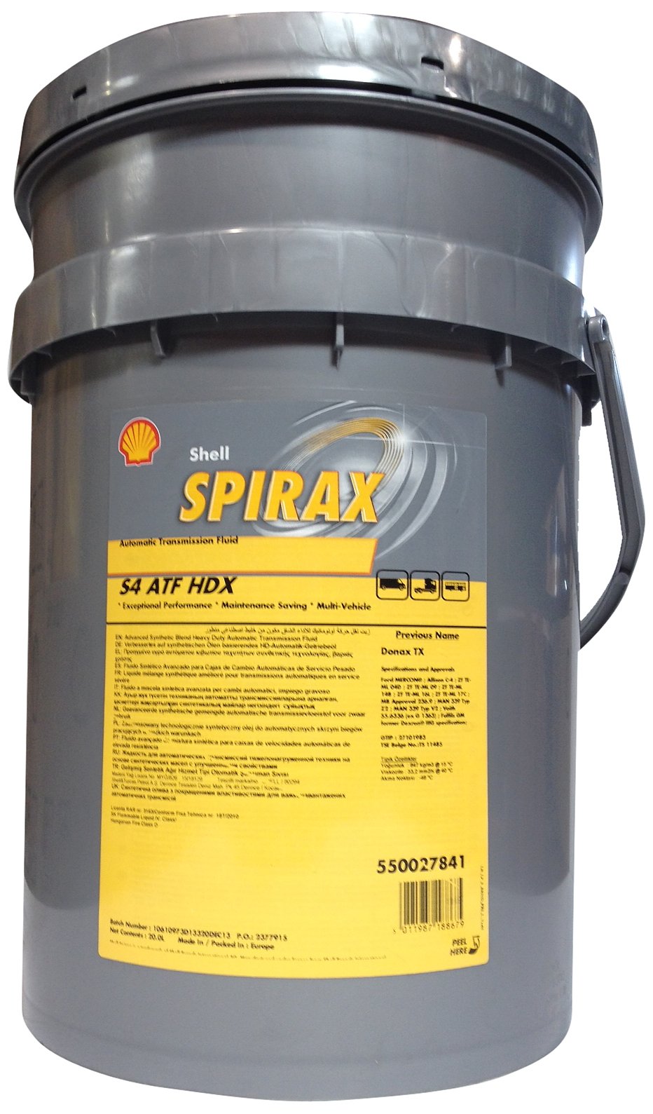 Shell 3000020 Getriebeöl Spirax S4 ATF HDX, 20 L von Shell