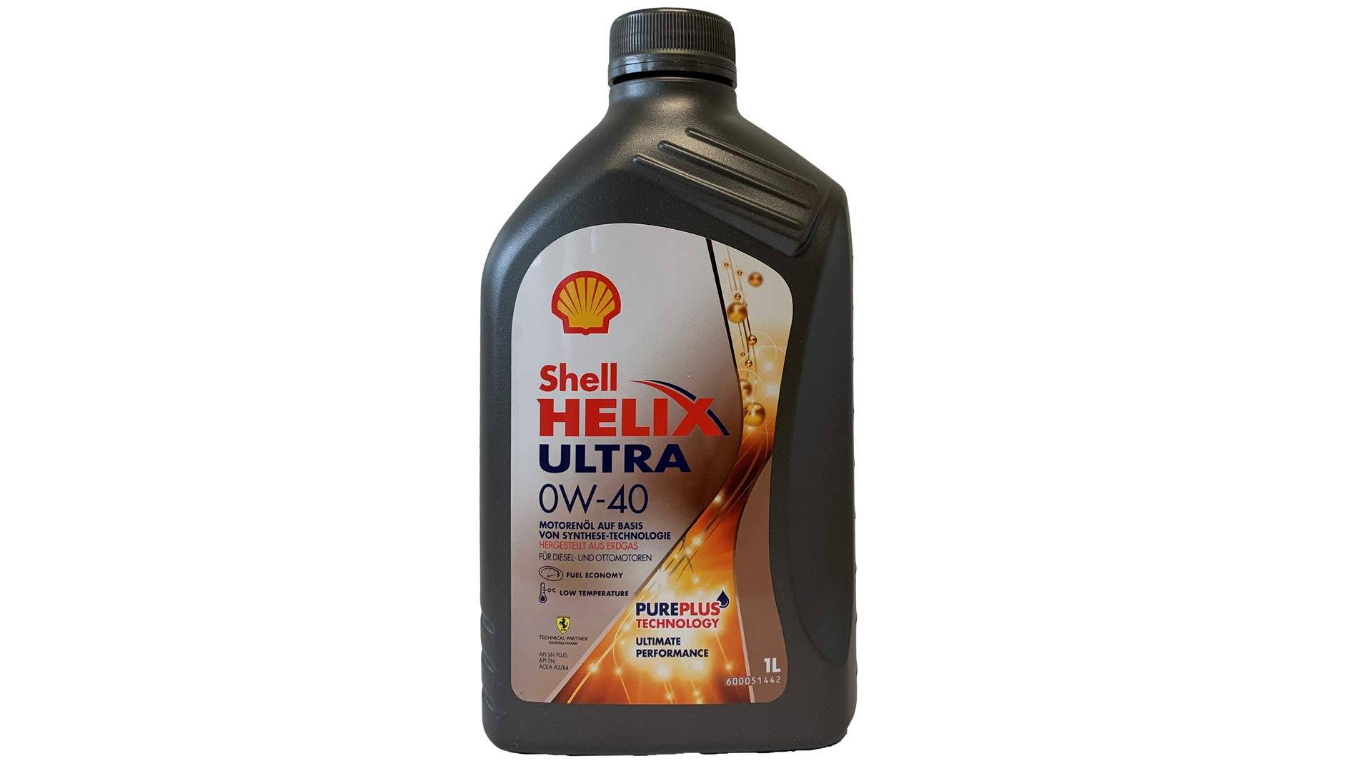 Shell Helix Ultra 5W-40 Synthetisches Motorenöl SHE-093, 1 Liter von Shell