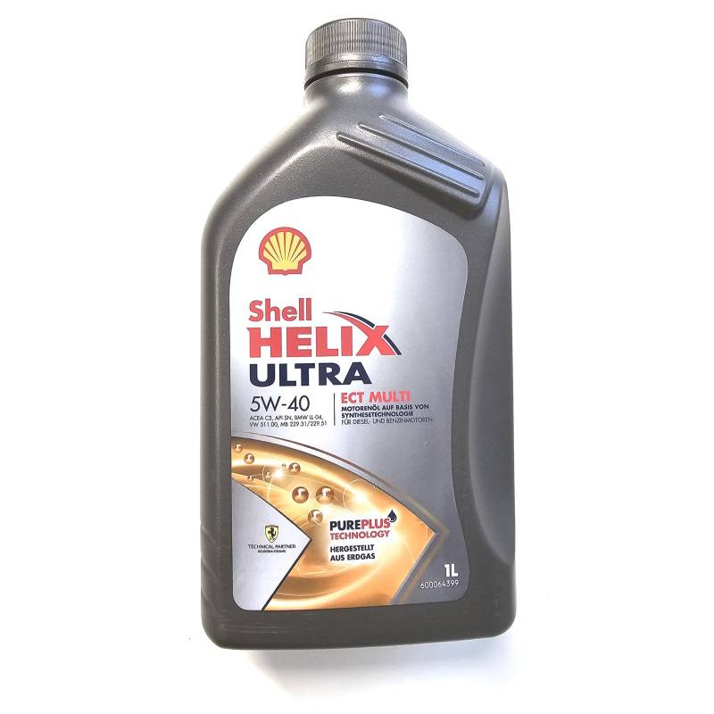 Shell Helix Ultra ECT Multi 5W40 Motoröl 1L VW Norm 51100 Öl Pure Plus Technology von Shell