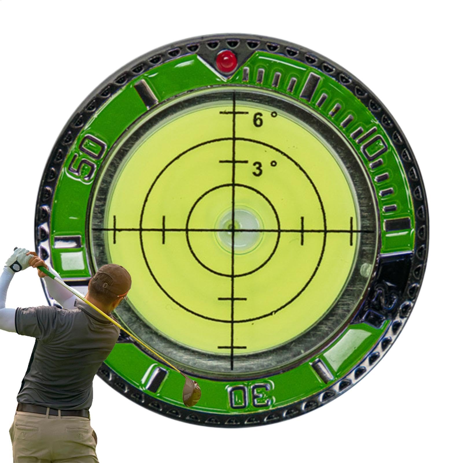 Ballmarker Golf, Green Reader | Golf-Putting-Hilfe, doppelseitiges Lesegerät,Tragbares Golf-Trainingsgerät für die Nutzung auf Golfplätzen und Basketballplätzen von Shenrongtong