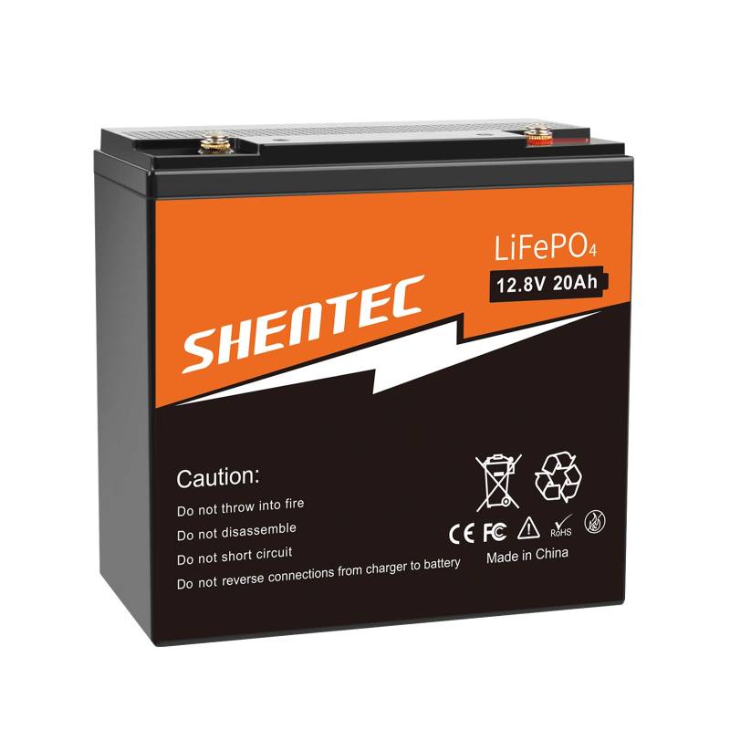 Shentec LiFePO4 12V Akku, 20Ah LiFePO4 Lithium Batterie, 20A BMS, für Backup Strom, Camping, Wohnmobil, Golfwagen, Boot, Off-Grid von Shentec