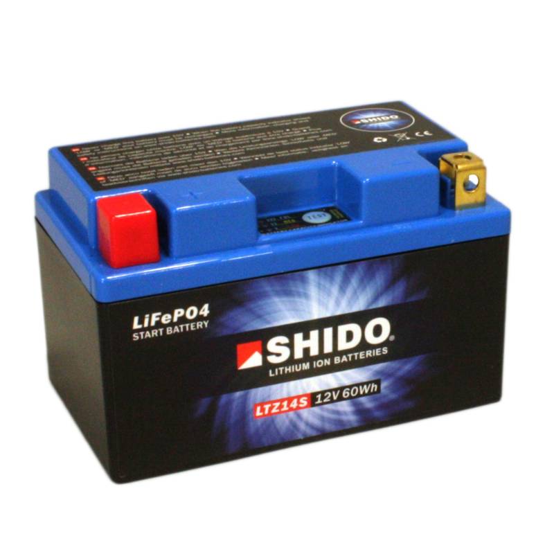 Batterie Shido Lithium LTZ14S / YTZ14S, 12V/11,2AH (Maße: 150x87x110) für Benelli Tre 1130 K Amazonas Baujahr 2008 von Shido