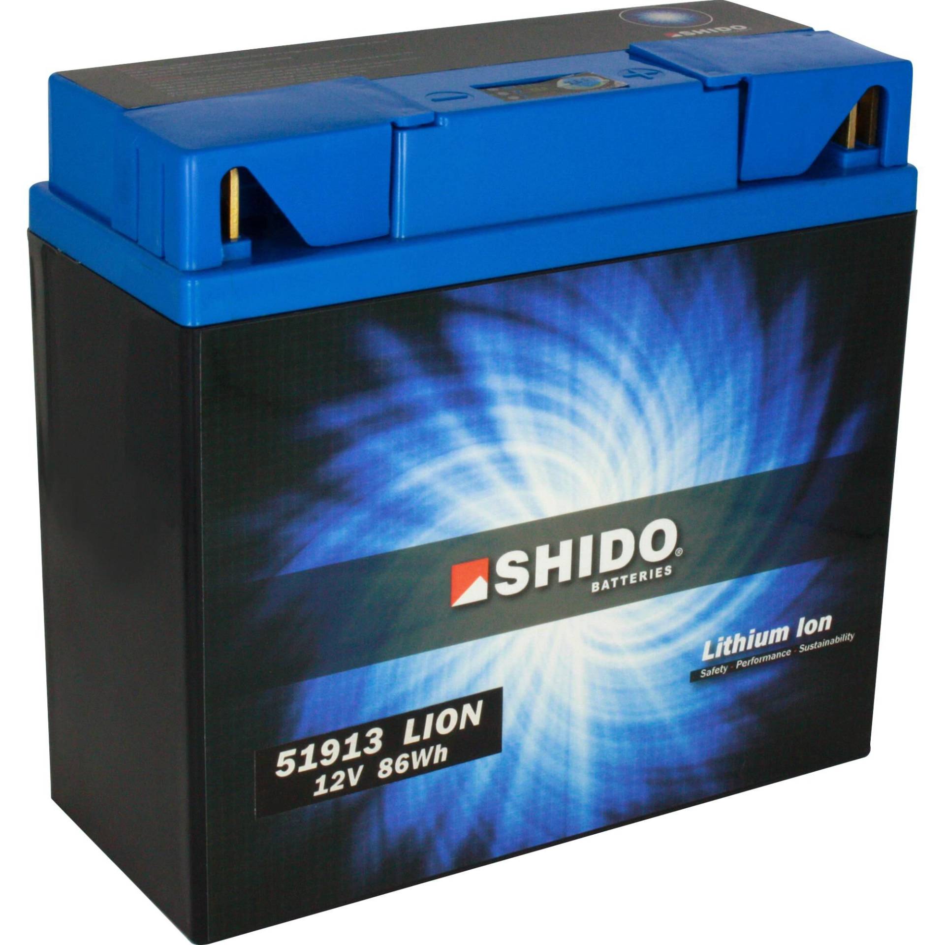 Shido Lithium Batterie 51913, 12V, 7,5Ah (für BMW) von Shido