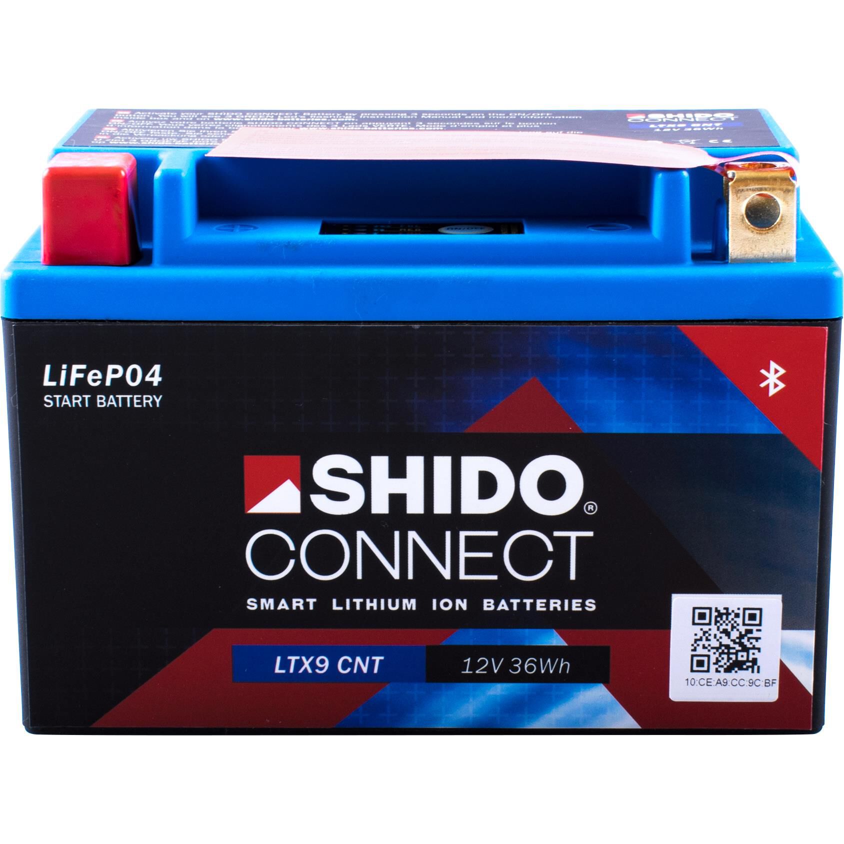 Shido Lithium Batterie Connect LTX9-BS, 12V, 3Ah (YTX9L-BS) von Shido