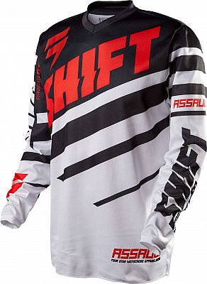 Shift Assault, Trikot - Race Schwarz/Weiß - S von Shift