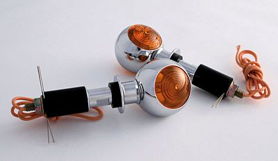 Shin Yo Bulls Eye, Lenkerendenblinker - Verchromt Orange von Shin Yo