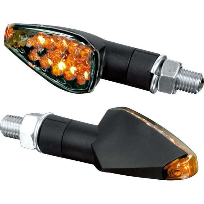 Shin Yo LED Blinkerpaar Peak M10 kurz schwarz, klares Glas von Shin Yo