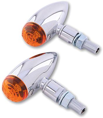 Shin Yo Micro Bullet, Blinker - Verchromt Orange von Shin Yo