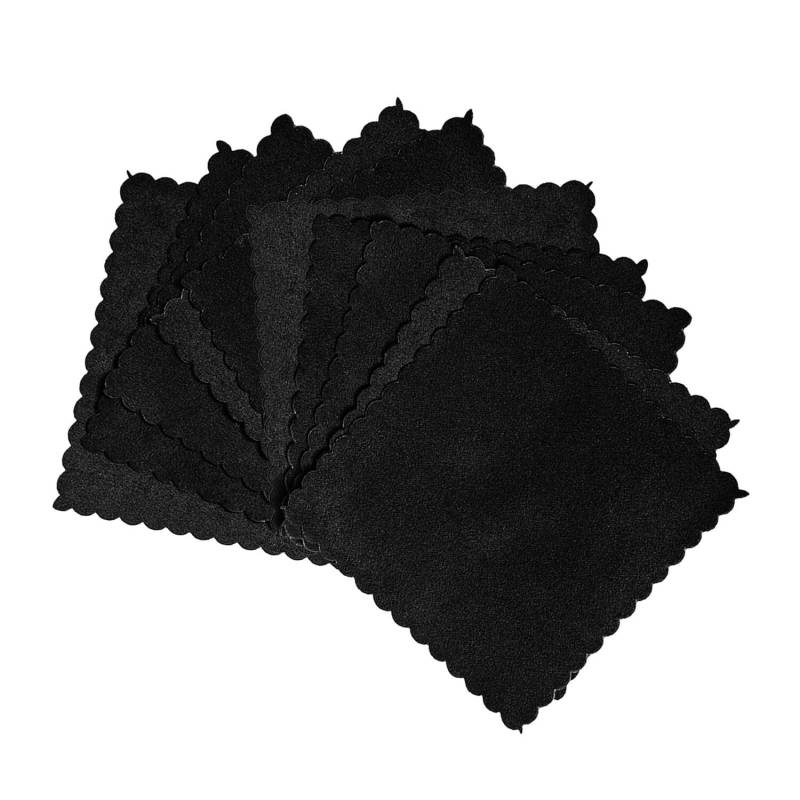 FX Protect Randloses Suede Velourstuch 10x10cm schwarz (10 STK.) | Speziell für das Auftragen von Versiegelungen | Reinigungstuch von Shiny Freaks