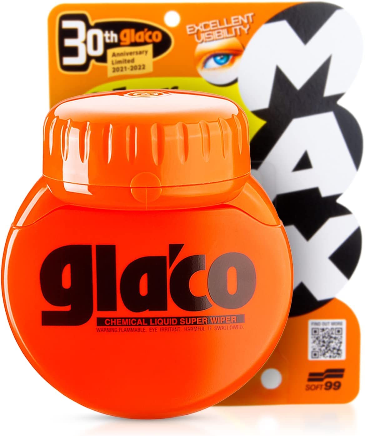 Soft99 Glaco Roll On Max (300ml) Scheibenversiegelung Auto, Regenabweiser Autoscheiben, Glas Versiegelung, Auto Scheibenversiegelung mit Abperleffekt, Regenabweiser Auto Fenster & Dusche Versiegelung von Shiny Freaks