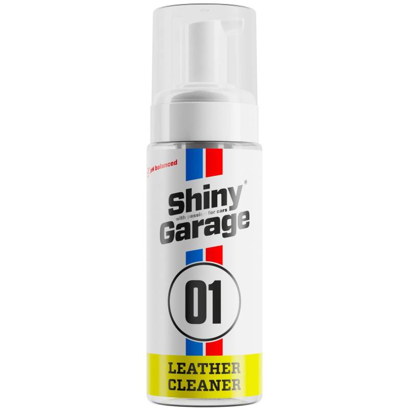 Shiny Garage Lederpflege Auto 'Leather Cleaner' 150 ml - Wirksamer Lederreiniger Auto - Leder Innenraum Reiniger, das Schmutz Schnell Entfernt - Feuchtigkeitsspendendes Autositz Reiniger von Shiny Garage