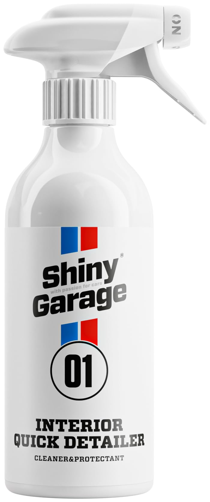 Shiny Garage Auto Innenraum Reiniger 'Interior Quick Detailer' 500 ml - Polsterreiniger Auto Entfernt Verschmutzungen - Innenraumreiniger Auto mit Schutz vor UV-Strahlen - Wirksame Cockpitpflege Auto von Shiny Garage