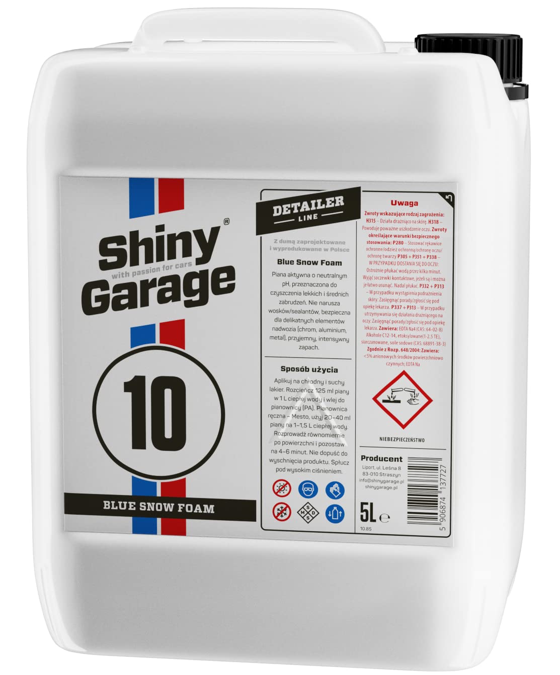 Shiny Garage Autoshampoo Snow Foam 5L - Wirksam Auto Shampoo Auto Reiniger - Erstellen Sie Ihre Auto Waschen - Auto Schampoo Wasch - Car Shampoo - Auto Schaum von Shiny Garage