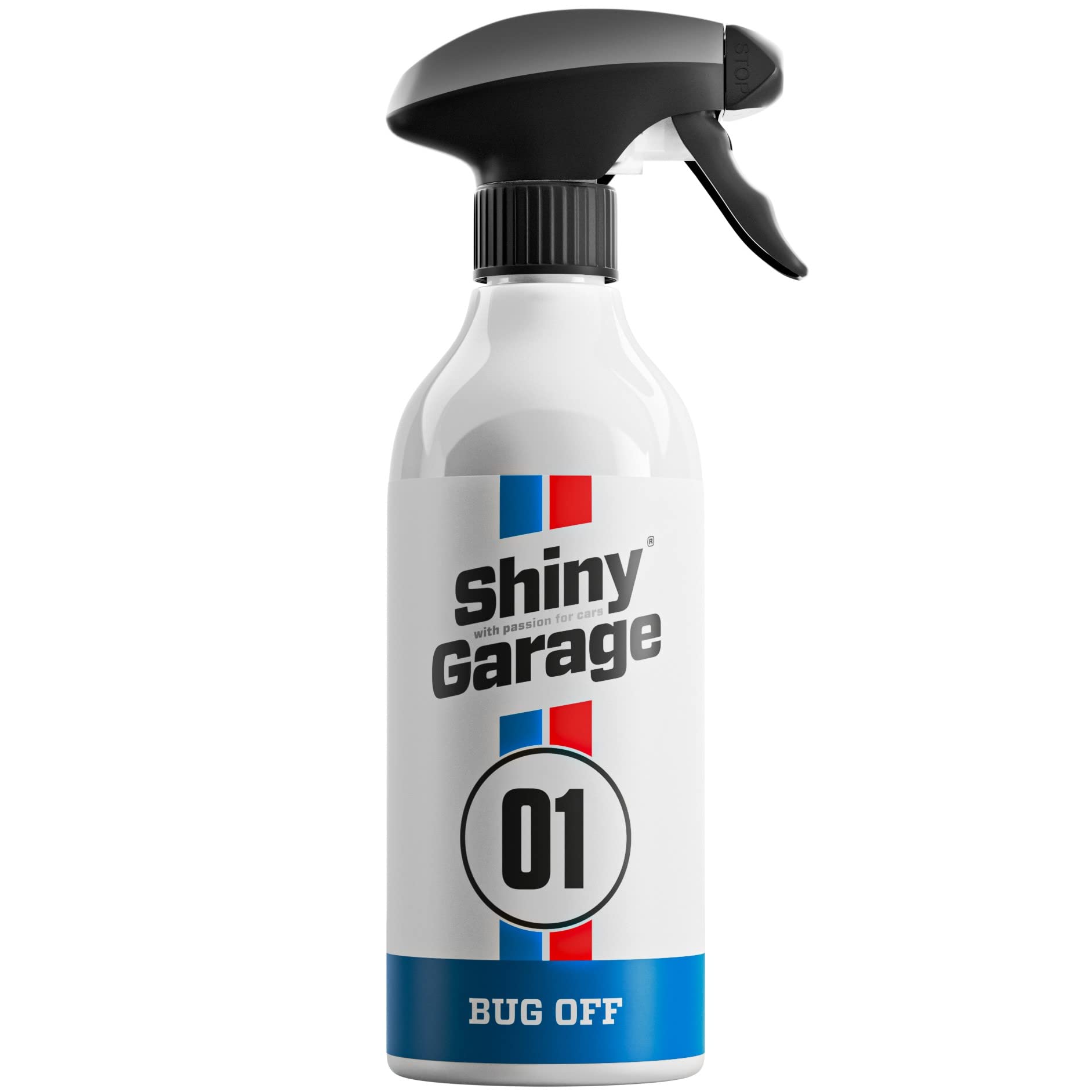 Shiny Garage Insektenreiniger Bug Off 500ml - Auto Zubehör Für Autopflege Set - Insektenentferner Auto - Autoreinigung - Reiniger in Sprühflasche von Shiny Garage