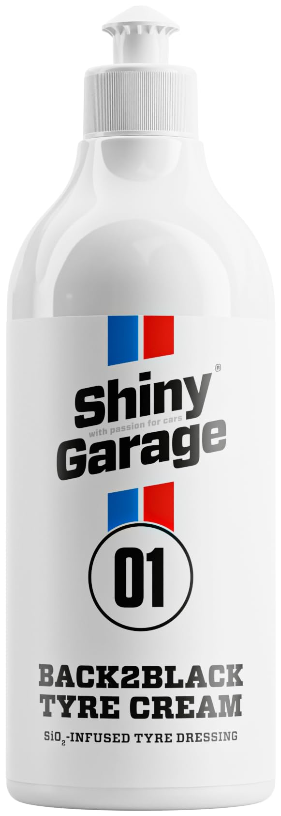 Shiny Garage Reifenpflege Auto “Back2Black” 500 ml - Reifenglanz - Motorrad und Auto Zubehör für Reifen Glanz - Wirksam Autoreifen Cleaning von Shiny Garage