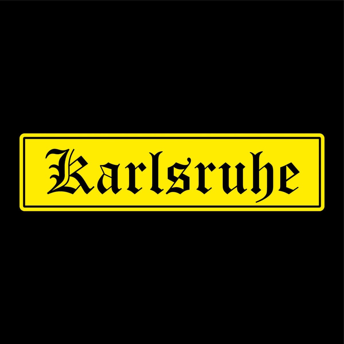 Shirtblaster Karlsruhe Auto Aufkleber Sticker 5cm x 20cm von Shirtblaster