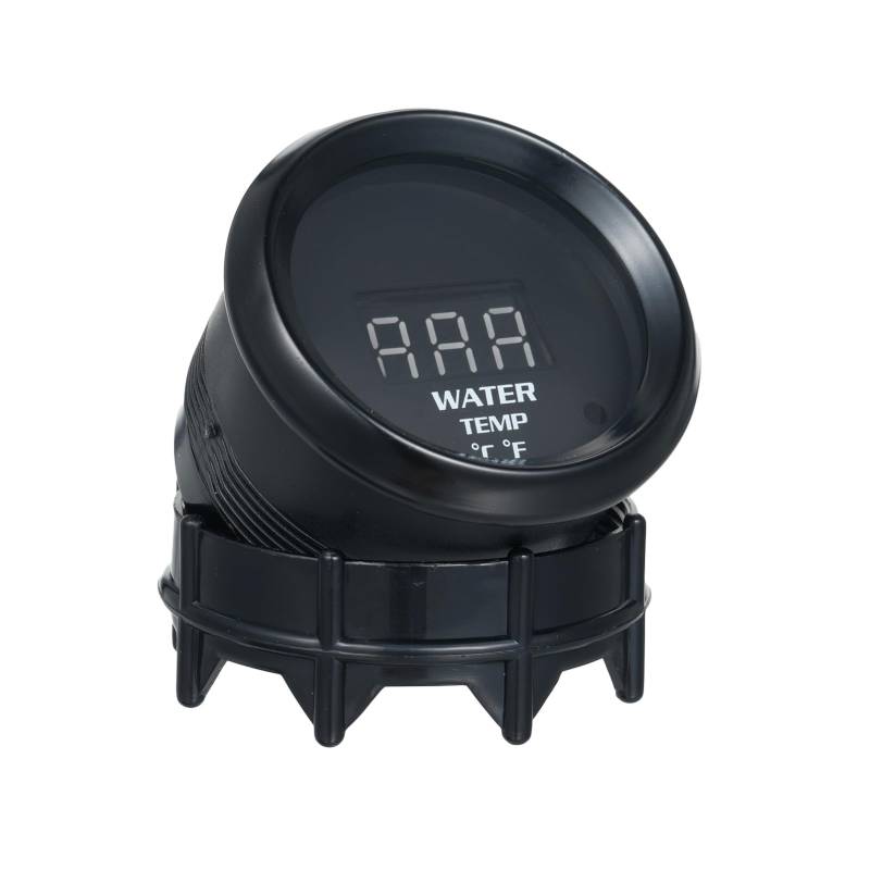 Shkalacar 2 Zoll/52mm Universelles digitales Wassertemperaturmessgerät, Auto Thermometer mit Blauer LED-Anzeige (Doppeleinheiten: ℃ und ℉), Eingebauter Sensor, Wassertemperaturanzeige für SUVs, LKWs von Shkalacar