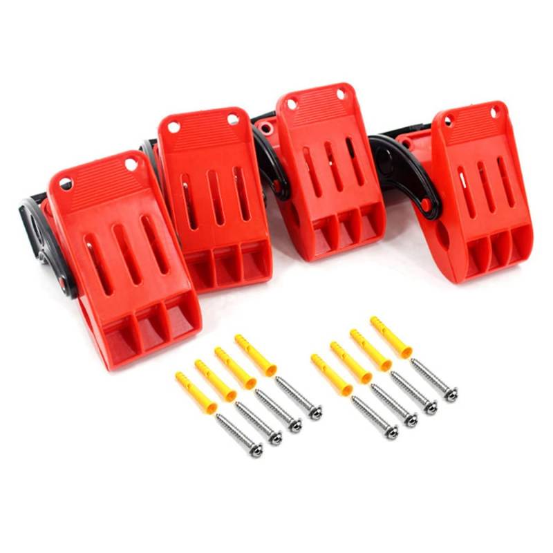 Shkalacar Auto Boden Matte Waschen Klemme 4PCS, Heavy Duty Fuß Pad Halter Mehrzweck, Wand-Montiert Befestigungs Clips für Auto Waschen von Shkalacar