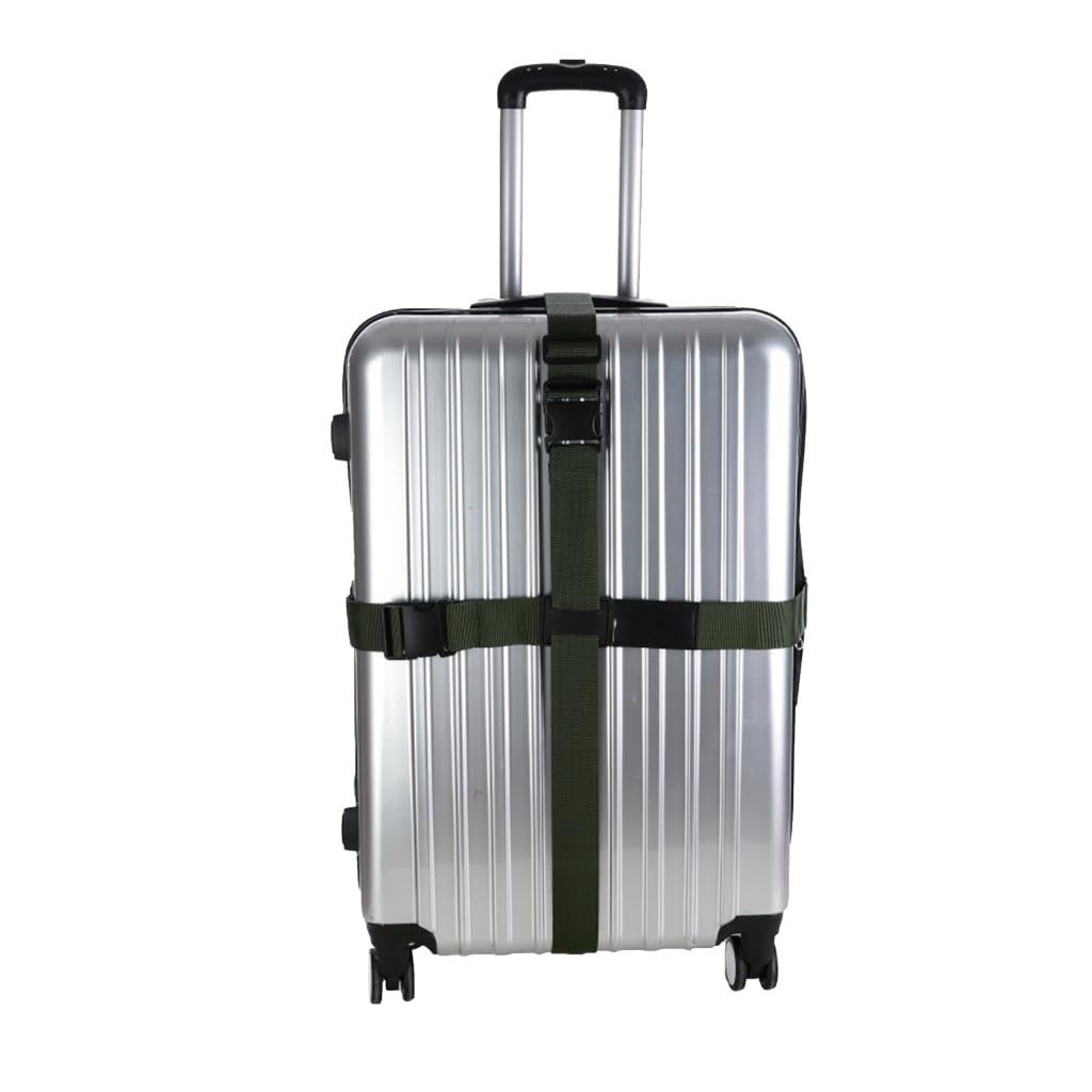 Koffergurt Verstellbarer Koffergurt Packgurt mit Schnellverschluss-Schnalle Reisezubehör für Männer Frauen von Shntig