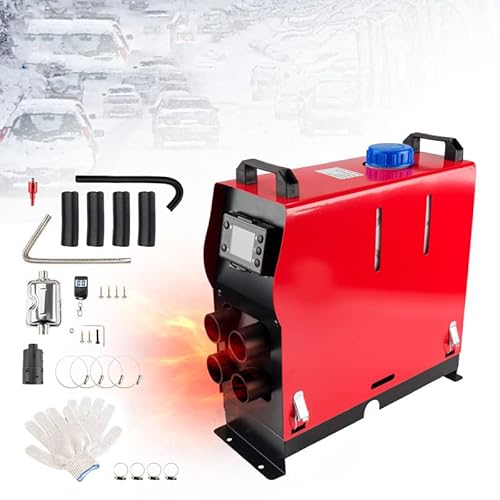 12V 5KW Standheizung Diesel Dieselheizung All-in-One Diesel-Luft-Auto-Parkheizung mit verbessertem LCD-Schalterdisplay und Fernbedienung, schnelles Aufheizen, für Wohnmobil, Garage, LKW, Boot von ShockFlo