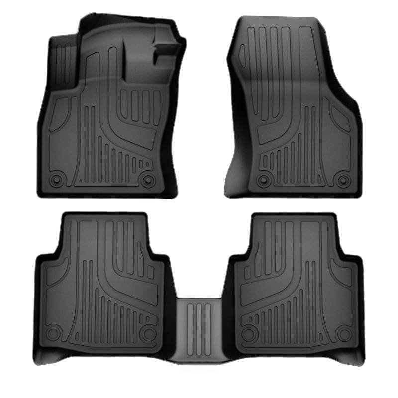 ShockFlo Gummimatten Auto Fussmatte passend kompatibel für VW Golf 5(BJ 01/2007-09/2008, 1K) & 6 (BJ 10/2008-07/2013, 5K) 3D Allwetter fußmatten Auto Schutz vor Verschmutzung von ShockFlo