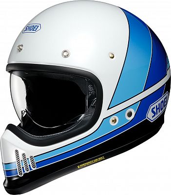 Shoei EX-Zero Equation, Motocrosshelm - Weiß/Blau/Hellblau - L von Shoei