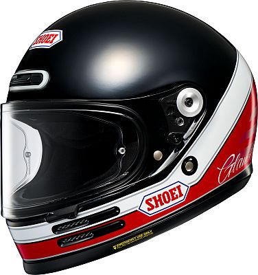 Shoei Glamster-06 Abiding, Integralhelm - Schwarz/Rot/Weiß - S von Shoei