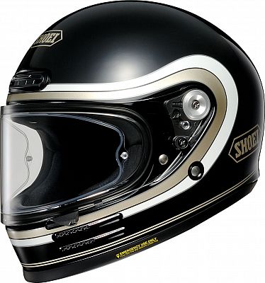 Shoei Glamster-06 Bivouac, Integralhelm - Schwarz/Weiß/Gold - M von Shoei