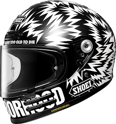 Shoei Glamster-06 Neighborhood X, Integralhelm - Schwarz/Weiß - S von Shoei