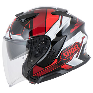 Shoei J-Cruise 3 Whizzy TC-1 Jethelm Schwarz Rot Weiss von Shoei