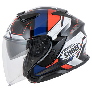 Shoei J-Cruise 3 Whizzy TC-10 Jethelm Schwarz Blau Weiss Rot von Shoei