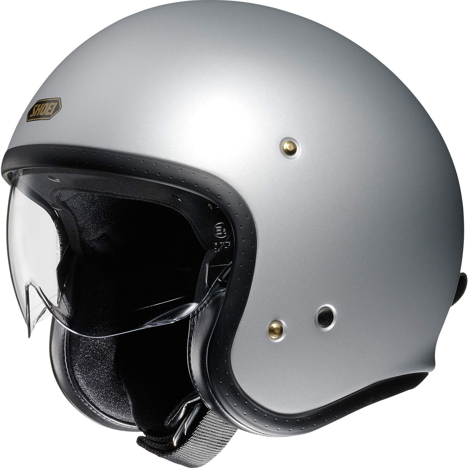 Shoei J.O Silber matt Light Silver Open Face Helm Jethelm Motorradhelm, XXL von Shoei