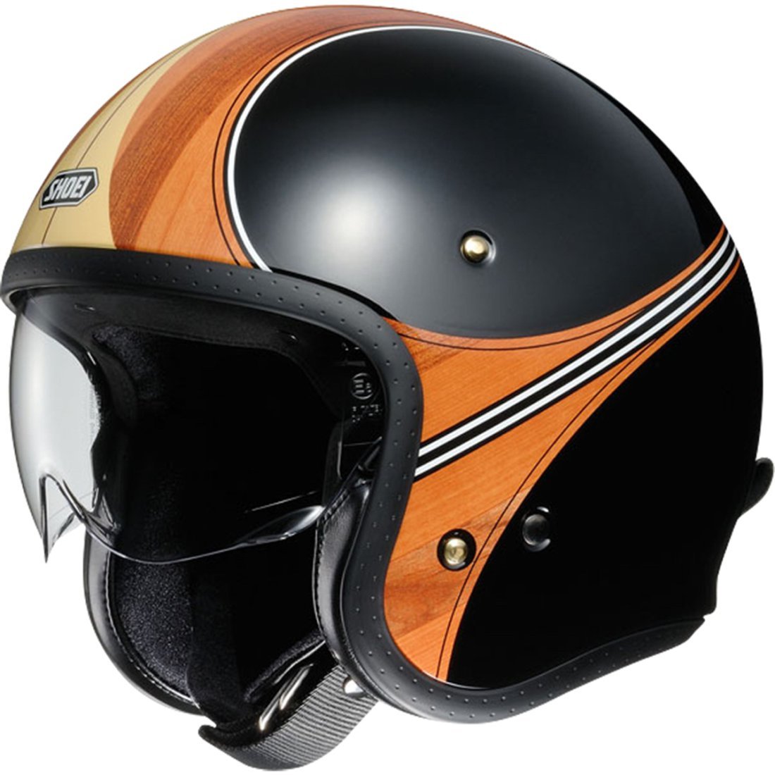 Shoei J.O Waimea Open Face Motorcycle Helmet S Black Brown (TC-10) von Shoei